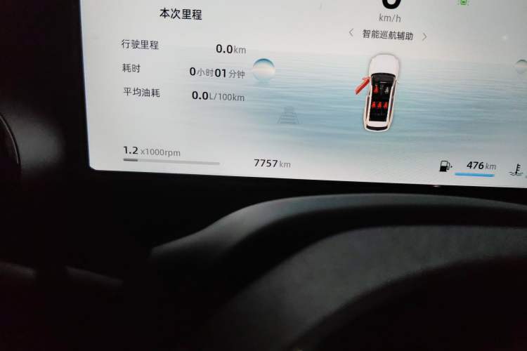 Used Geely Auto Monjaro L 2024 2.0TD DCT EVO Two-Wheel Drive Long-Range Version Odometer Close Up