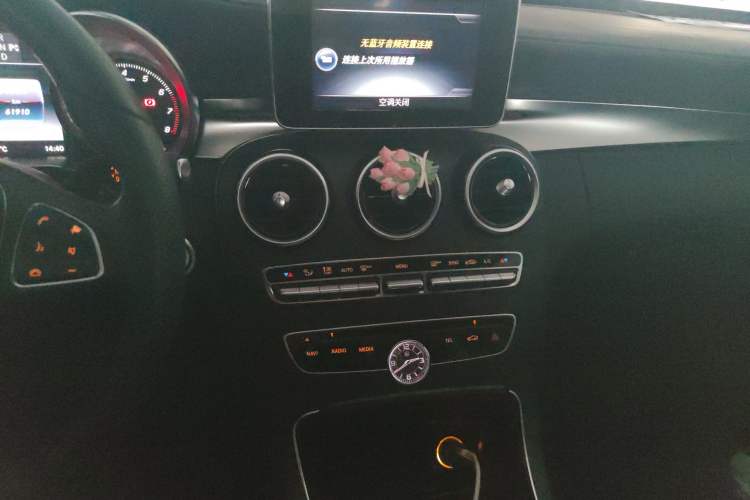 Used Mercedes-Benz C-Class 2017 Revised C 180 L Dynamic Sports Edition Audio And AC Panel