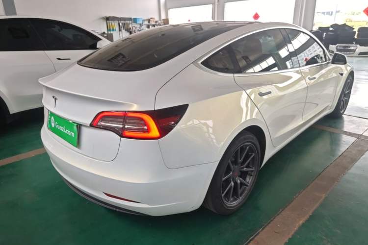 Used Tesla Model 3 2019 Standard Range Rear-Drive Upgraded Version Rear Right 45 Deg