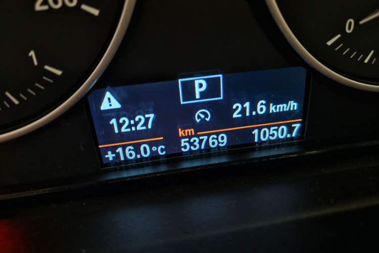 Used BMW X1 2018 sDrive20Li Leading Model Odometer Close Up