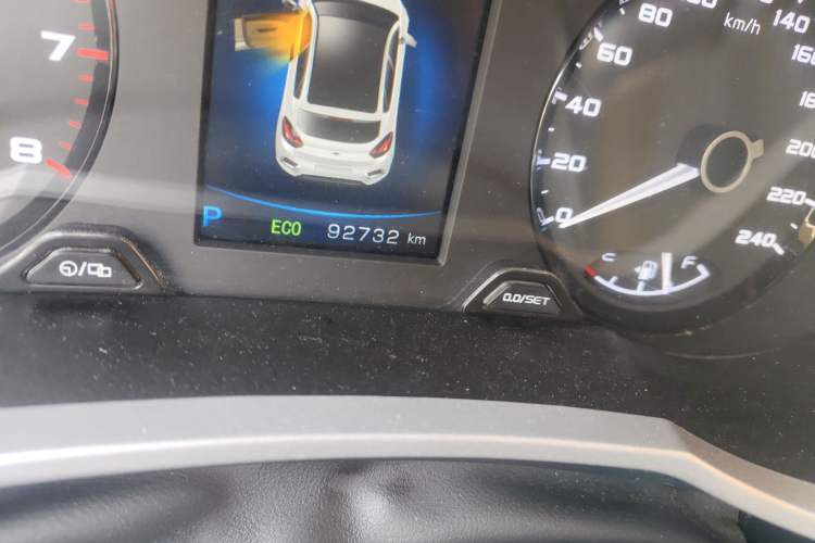 Used Geely Auto Emgrand GS 2019 1.4T CVT Edition Odometer Close Up