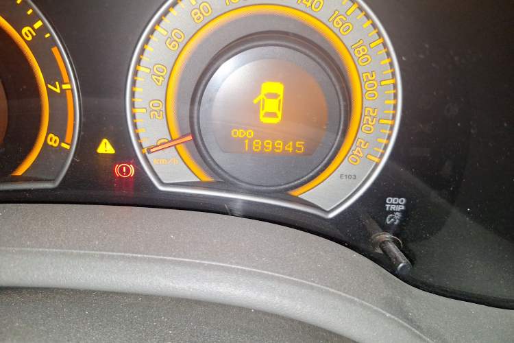 Used Toyota Corolla 2007 1.8L Automatic GLX-i Odometer Close Up