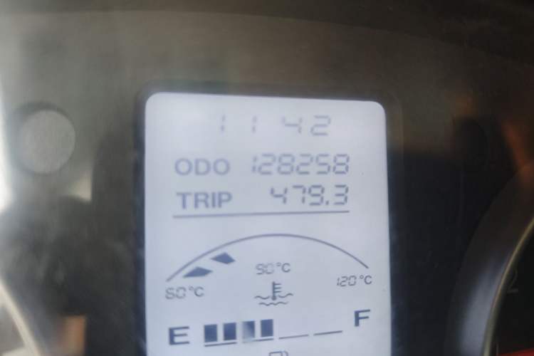 Used Jinbei Hiace X30 2019 1.5L Van Comfort Model China VI SWC15M Odometer Close Up