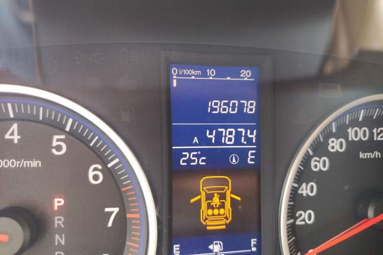 Used Honda CR-V 2010 2.4L automatic four-wheel drive luxury version Odometer Close Up