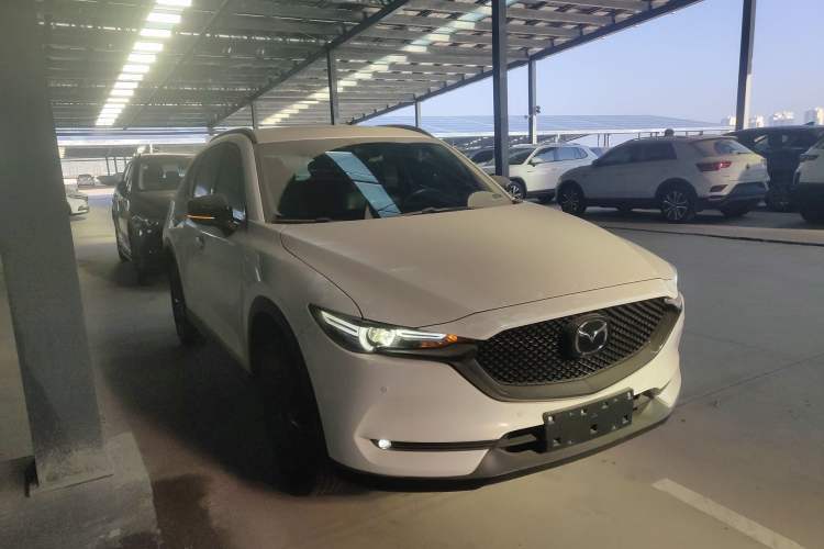 Used Mazda CX-5 2021 2.0L Automatic Two-Wheel Drive Black Knight Front Right 45 Deg