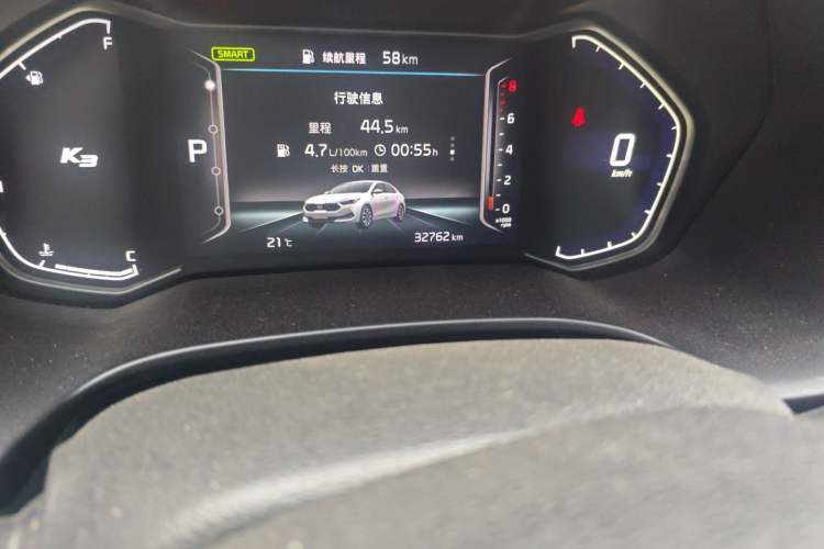 Used Kia K3 2021 Revised 1.5L CVT Fashion Edition Odometer Close Up