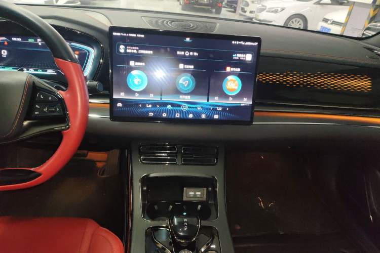 Used BYD Han 2020 EV Four-Wheel Drive High-Performance Flagship Model Audio And AC Panel