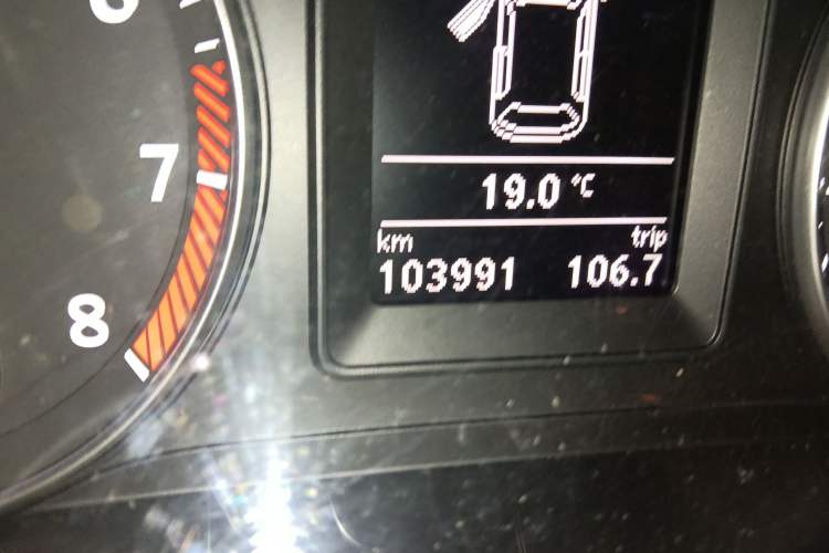 Used Volkswagen Scirocco 2011 R 2.0TSI Odometer Close Up