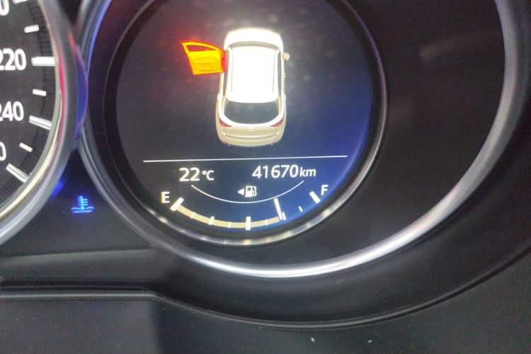 Used Mazda CX-5 2021 2.0L Automatic Two-Wheel Drive Black Knight Odometer Close Up