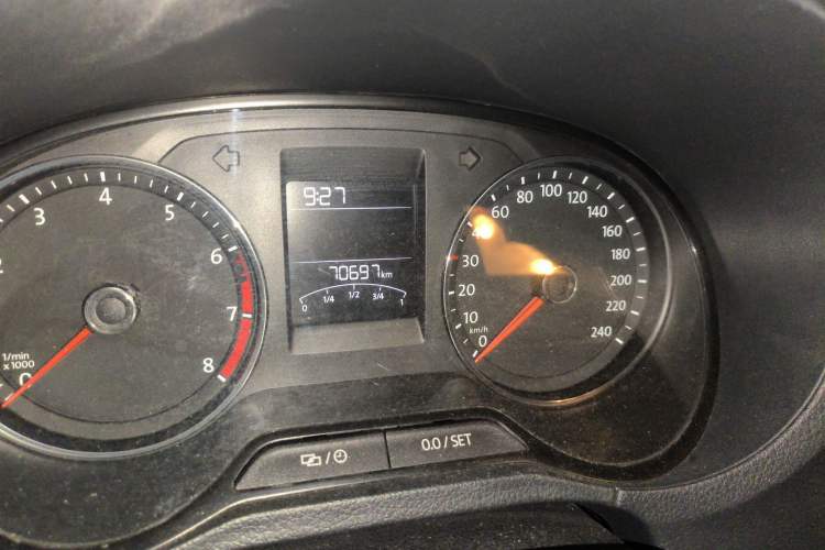 Used Volkswagen Polo 2016 1.6L Automatic Comfort Model Odometer Close Up