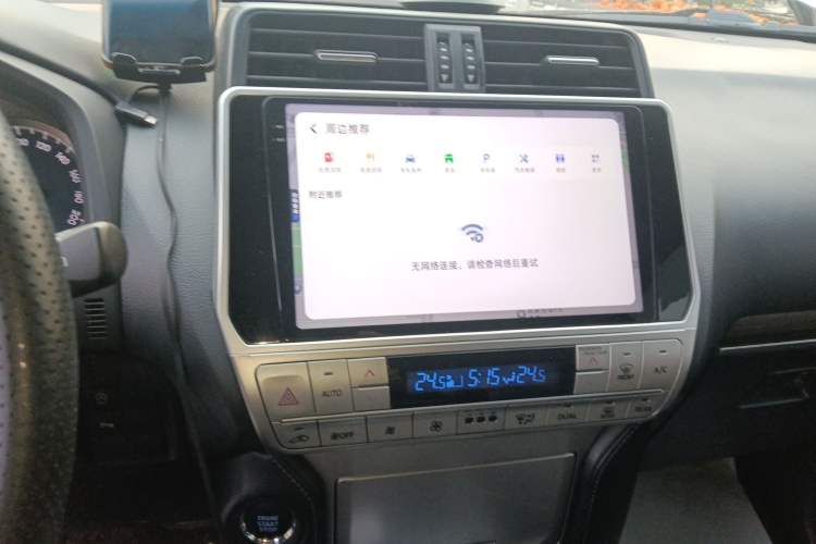 Used Toyota Prado 2018 3.5L Automatic TX-L with Rear-Mounted Spare Tire Audio And AC Panel