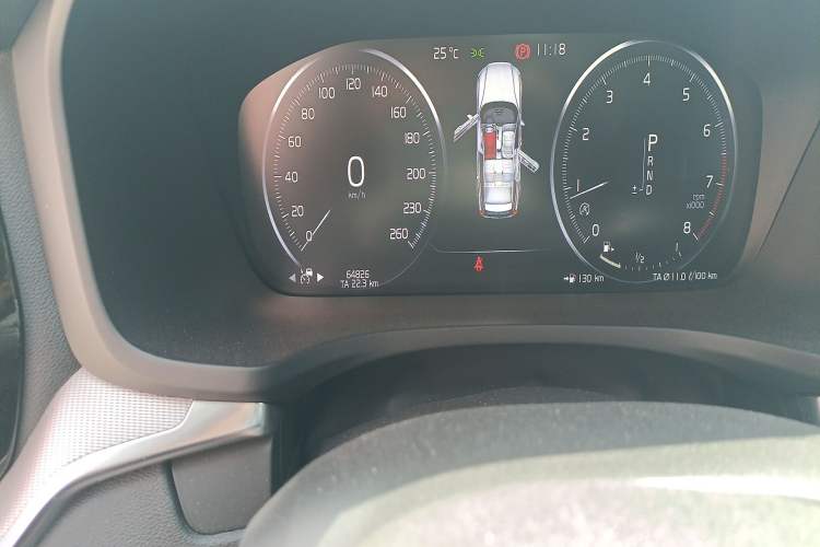 Used Volvo V60 2020 T5 Zhiyuan Luxury Edition Odometer Close Up