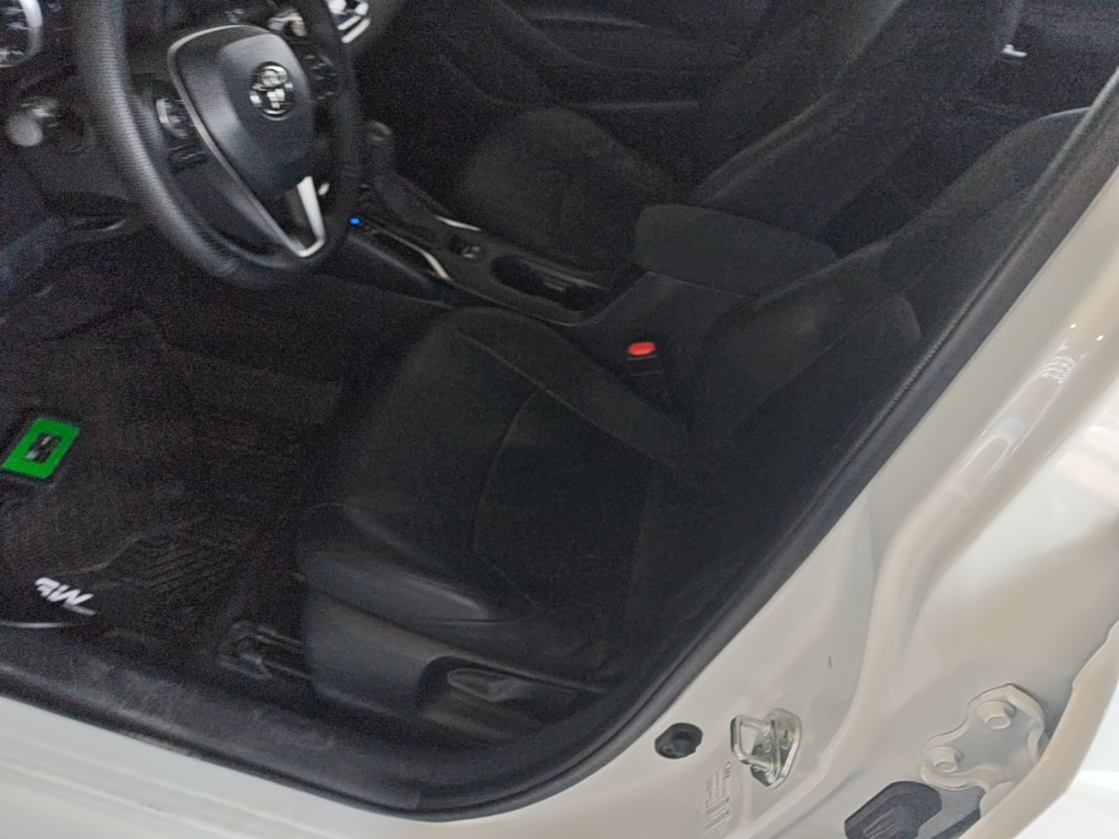 Vordere Reihe im Auto