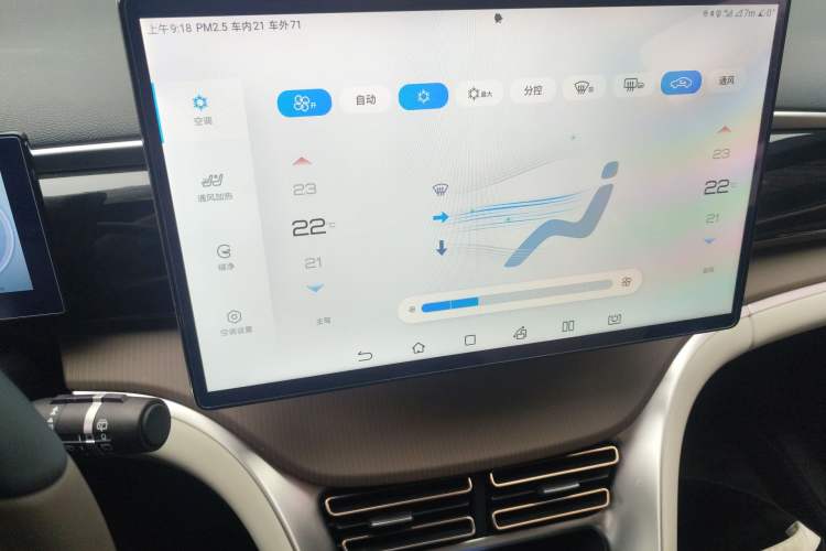 Used BYD Song Pro New Energy 2022 DM-i 110km Flagship Pro Model Audio And AC Panel