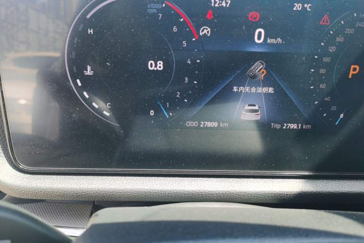 Used Ford Equator Sport 2022 EcoBoost 170 Platinum Edition Odometer Close Up