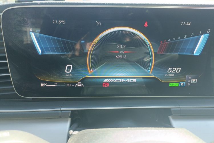 Used Mercedes-Benz GLE AMG 2020 AMG GLE 53 4MATIC+ Odometer Close Up