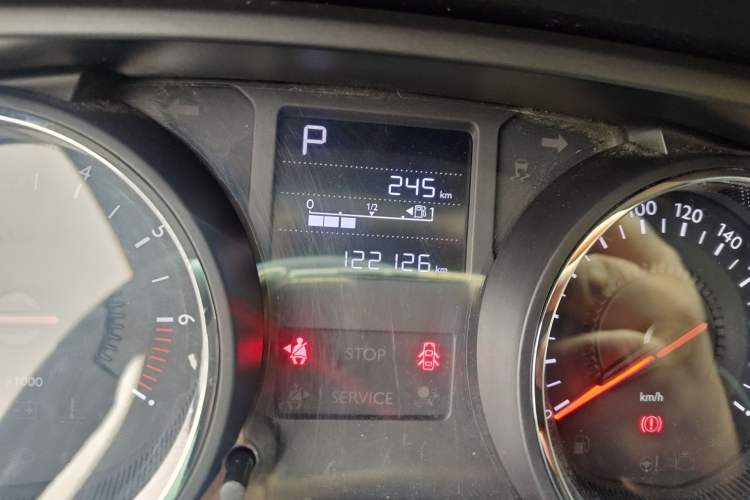 Used Citroen C3-XR 2017 1.6L Automatic Pioneer Model Odometer Close Up