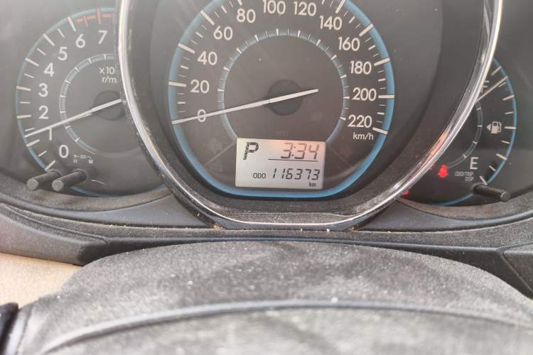 Used Toyota Vios 2016 1.5L Automatic ZhiZhen Xingyao Edition Odometer Close Up