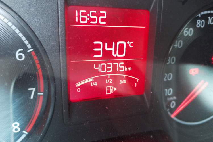 Used Volkswagen Jetta 2017 1.5L Manual Comfort Model Odometer Close Up