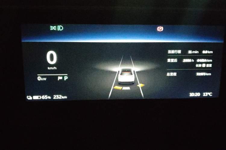 Used Nio ES8 2018 355 km Base Version 7-Seater Edition Instrument Cluster