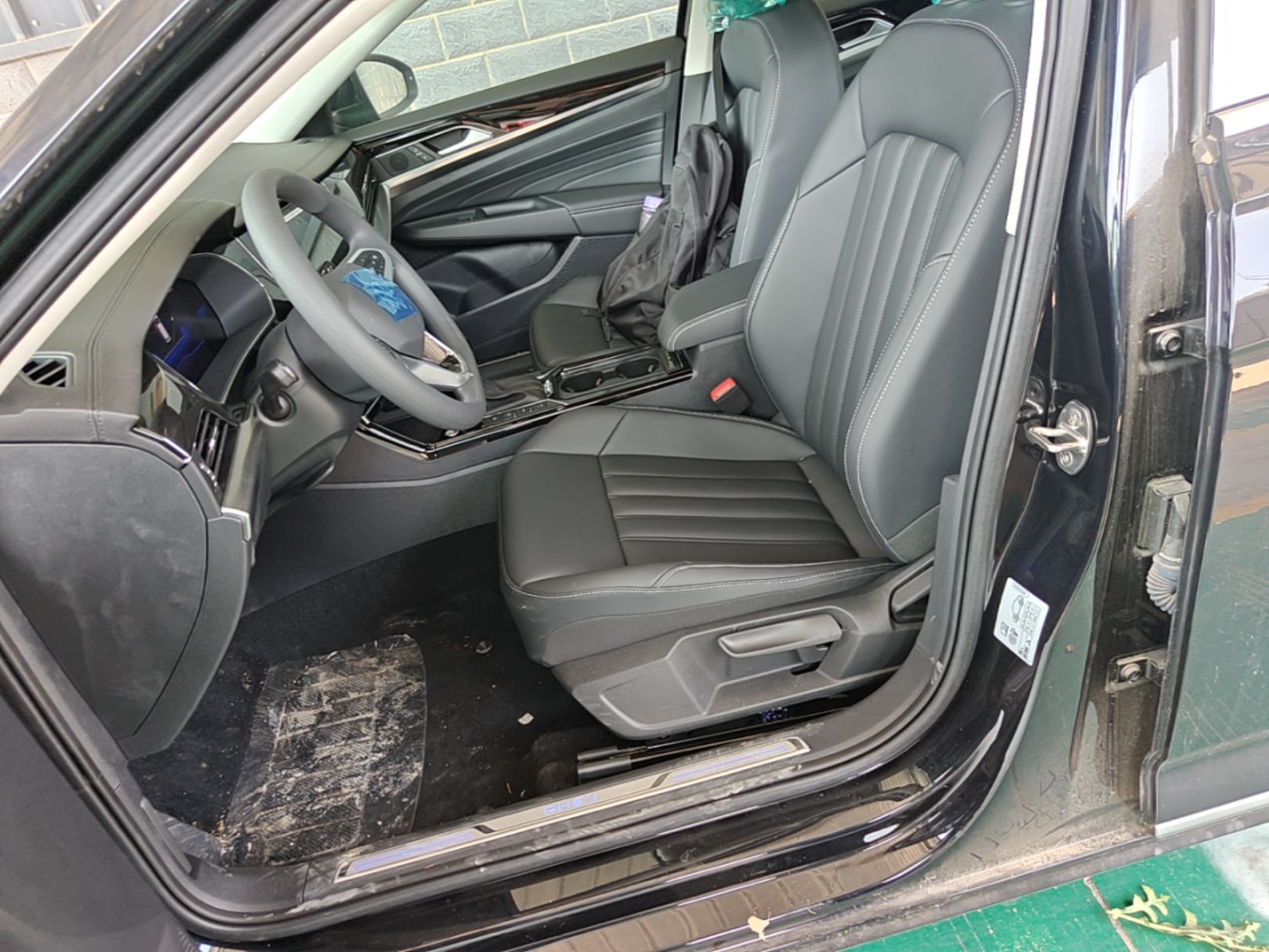 Vordere Reihe im Auto