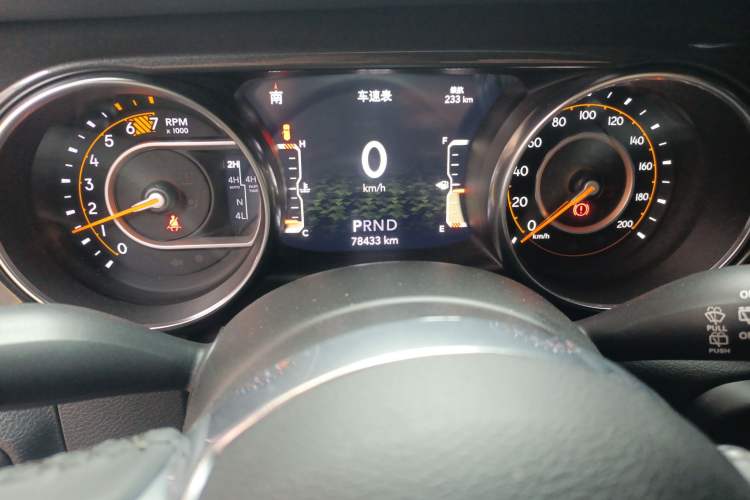 Used Jeep Wrangler 2022 2.0T High Altitude Four-Door Edition Odometer Close Up