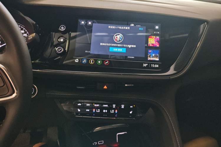 Used Buick Envision 2022 Facelift Encore S 552T Two-Wheel-Drive Luxury Model Audio And AC Panel