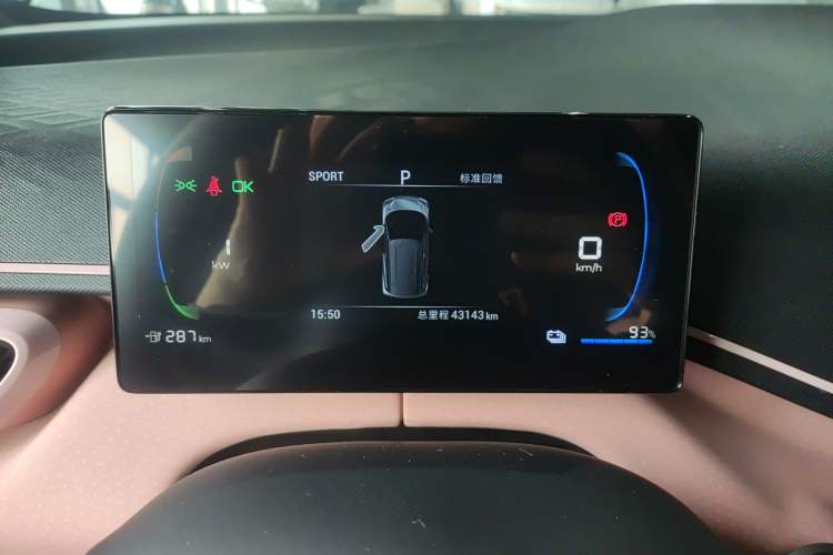 Used BYD Seagull 2024 Honor Edition 305km Freedom Version Instrument Cluster