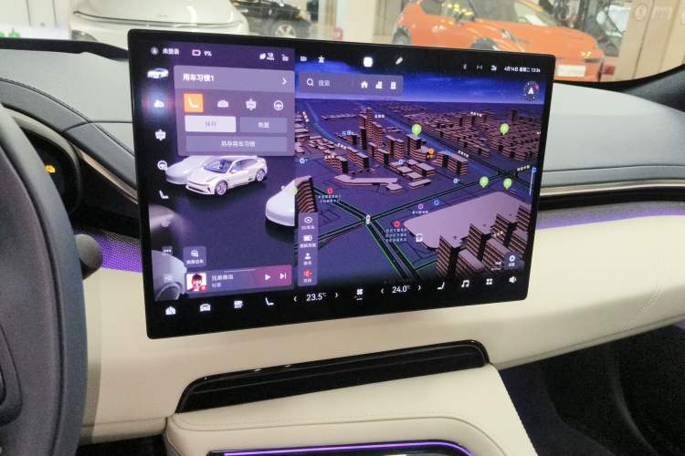 Used Zeekr 001 2025 YOU Edition 100 kWh All-Wheel Drive Audio And AC Panel