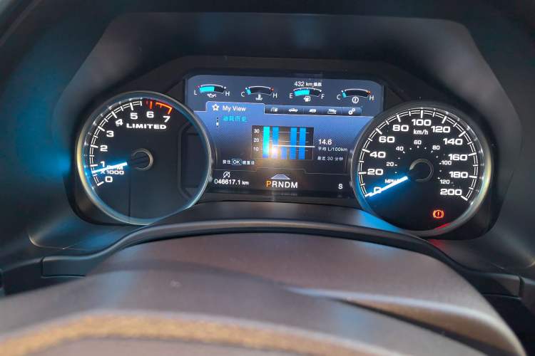 Used Ford F-150 Raptor 2019 3.5T LTD Odometer Close Up