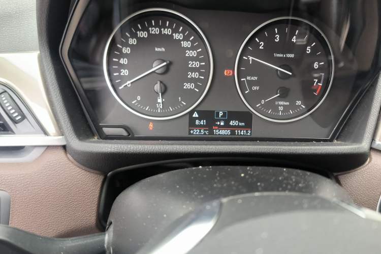 Used BMW X1 2018 sDrive18Li Luxury Model Odometer Close Up