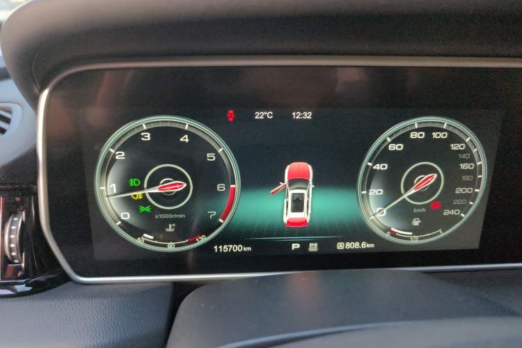 Used Hongqi HS5 2019 2.0T Smart Connect Flagship All-Wheel-Drive Version Instrument Cluster