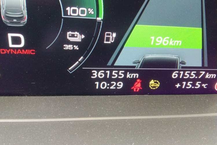 Used Audi Q4 e-tron 2023 50 e-tron quattro Visionary Edition Odometer Close Up