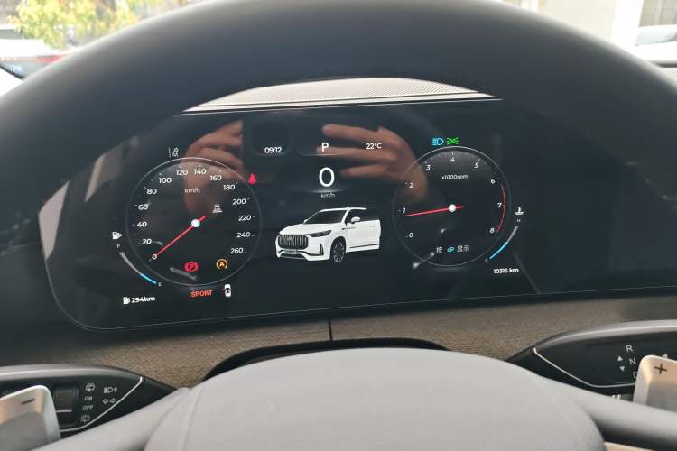 Used Chery Tiggo 9 2023 2.0T Dual-Clutch Two-Wheel Drive Leading Edition 5 Seats Instrument Cluster