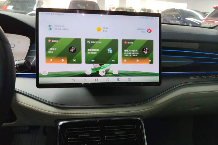 Used BYD Tang New Energy 2022 DM-p 215KM Four-Wheel Drive Flagship Model Audio And AC Panel