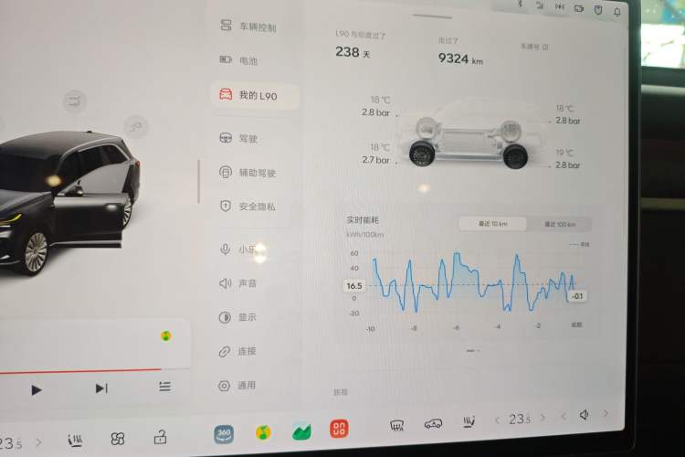 Used ONVO Luxeed L90 2025 Model—Max Six-Seater Version Instrument Cluster