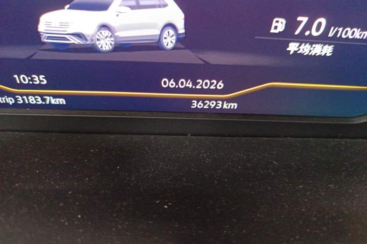 Used Volkswagen Tiguan L 2022 330TSI Automatic Two-Wheel Drive Smart Edition Odometer Close Up