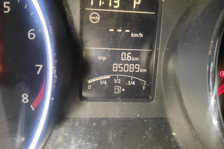 Used Volkswagen Sagitar 2017 1.6L Automatic Comfort Model Odometer Close Up