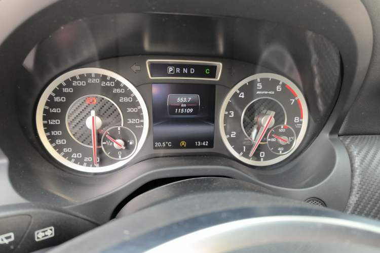 Used Mercedes-Benz A AMG 2014 AMG A 45 4MATIC Odometer Close Up