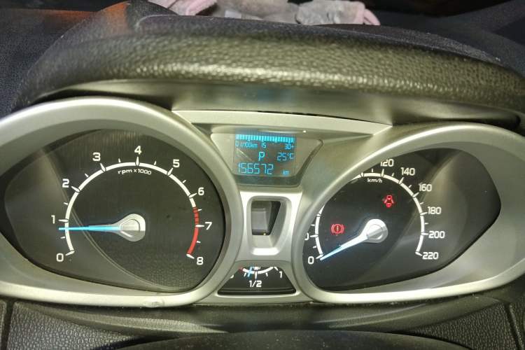 Used Ford EcoSport 2013 1.5L Automatic Prestige Model Odometer Close Up