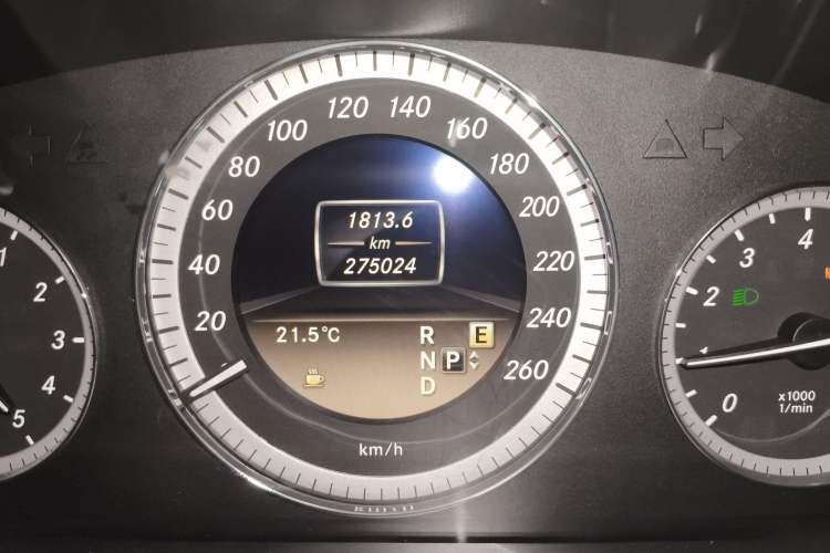 Used Mercedes-Benz E-Class 2012 E 300 L Elegant Model Odometer Close Up