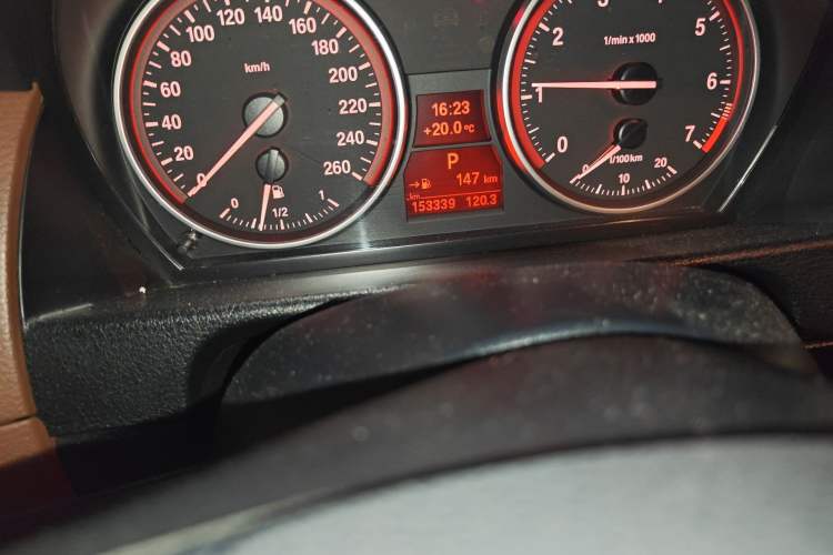 Used BMW X1 2012 xDrive20i Odometer Close Up