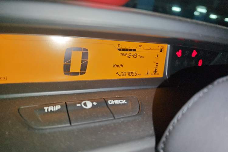 Used Citroen C-Quatre 2013 Sedan 1.6L Automatic Prestige Model Odometer Close Up