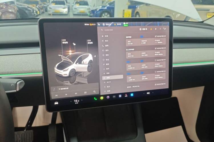 Used Tesla Model Y 2024 Rear-Wheel-Drive Version Audio And AC Panel