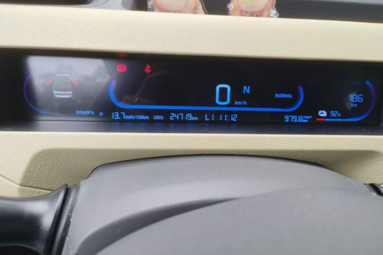 Used Geely Galaxy Panda 2024 200km Panda Rider Odometer Close Up