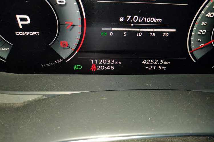 Used Audi A6L 2019 45 TFSI Prestige Dynamic Edition Odometer Close Up