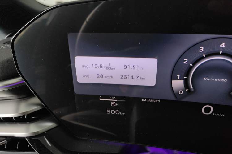 Used Audi A5L 2026 2.0T Sport Plus Odometer Close Up