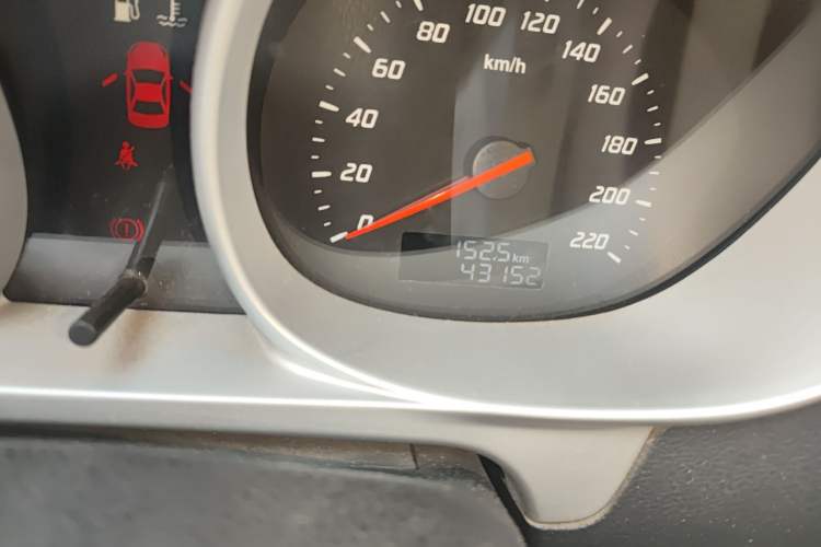 Used Haima M3 2013 1.5L Manual Standard Model Odometer Close Up