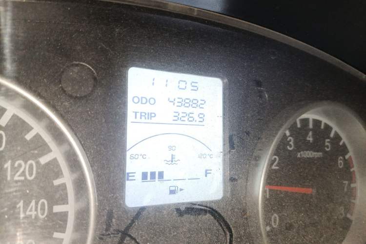 Used Jinbei Hiace X30 2020 1.5L Van Super-Enjoyment Model China VI Standard SWC15M Odometer Close Up