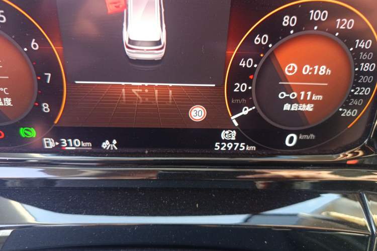 Used Volkswagen Talagon 2021 530TSI Four-Wheel Drive Flagship Shengjing Edition Pro Odometer Close Up